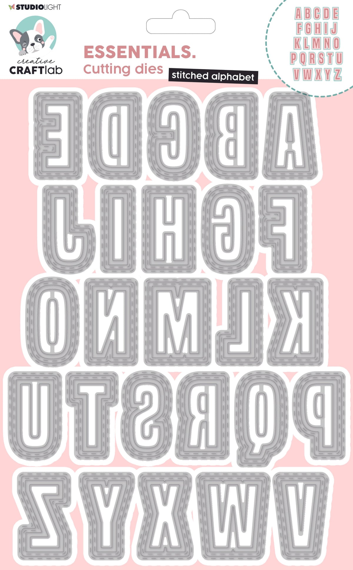 CCL Matrice de découpe Alphabet essentiel surpiqué 157x218x1mm 1 pièce n°157