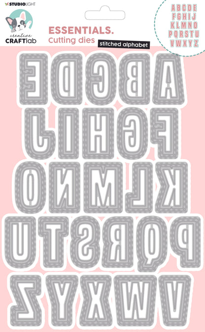 CCL Matrice de découpe Alphabet essentiel surpiqué 157x218x1mm 1 pièce n°157