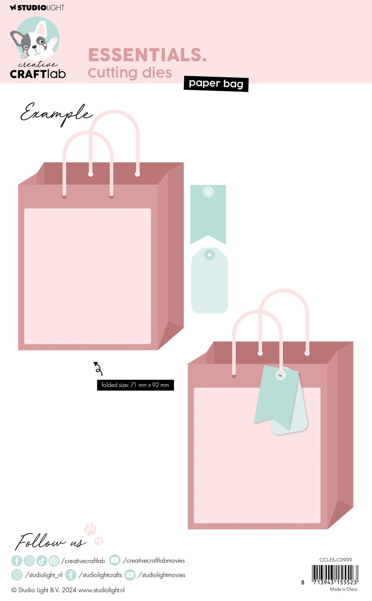 CCL Matrices de découpe Essentiels pour sacs en papier 7 pièces