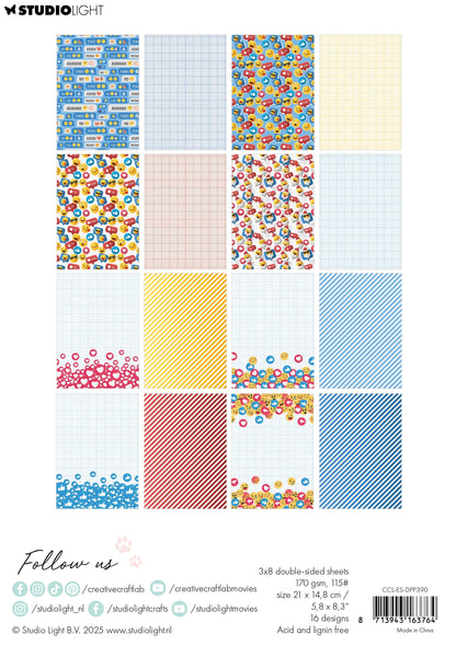 Bloc de Papier de Créateur CCL Speak Emoji Essentials 24 Feuilles