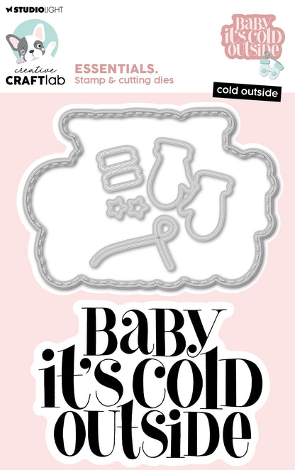 CCL Tampon et Matrices de Découpe Cold Outside Essentials 136x95x3mm 6 Pièces