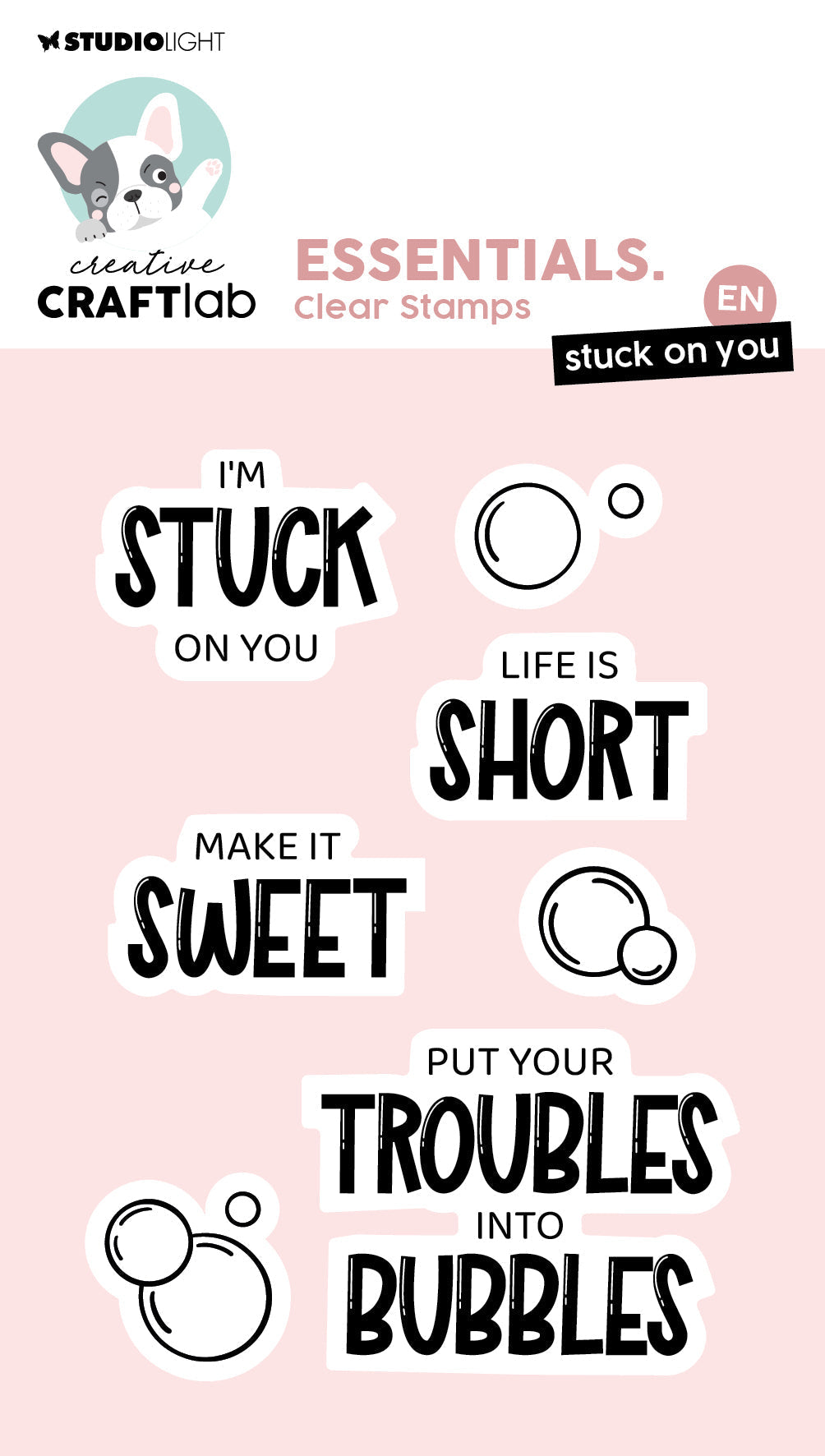 CCL Tampon transparent Stuck On You Essentials 7 pièces
