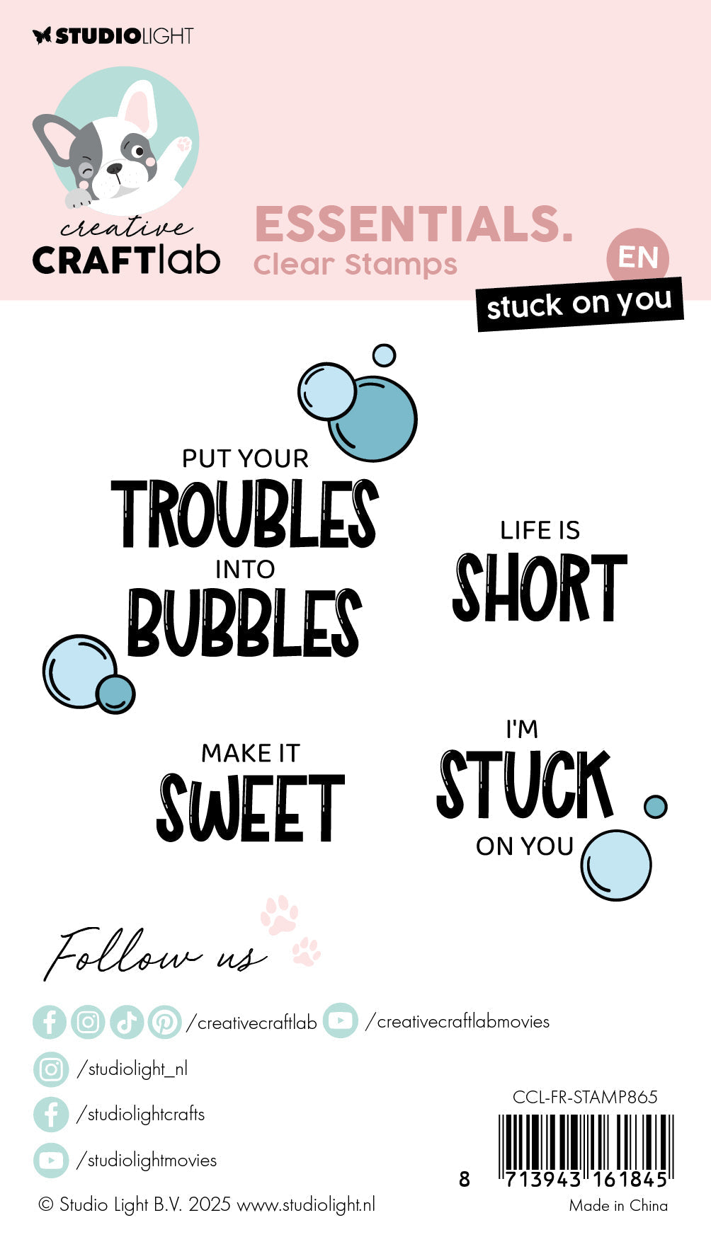 CCL Tampon transparent Stuck On You Essentials 7 pièces
