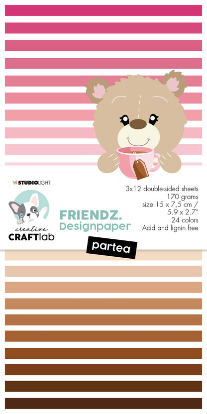 CCL Mini bloc de papier Partea Friendz 150x75x9mm 24 feuilles n°117
