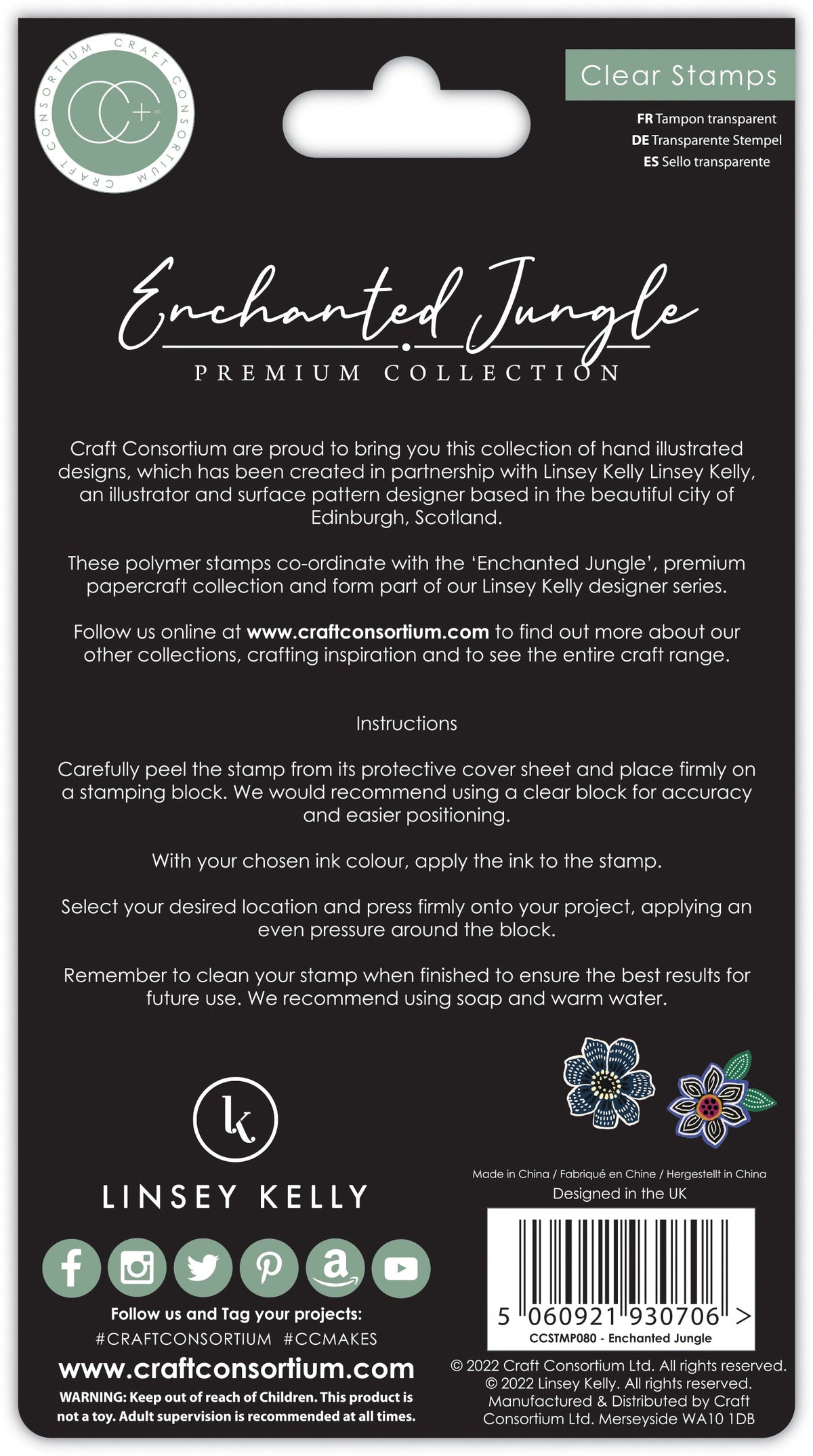 Craft Consortium Enchanted Jungle - Set de tampons