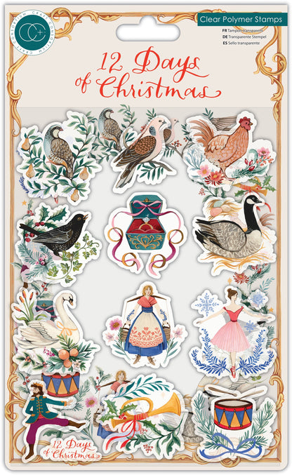 Craft Consortium 12 Days Of Christmas - Set de Tampons 6x8