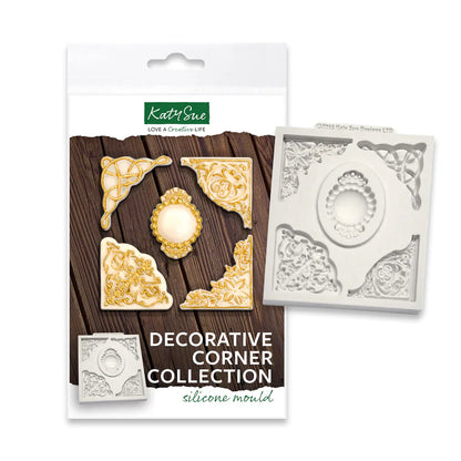 Moule en silicone, collection coins décoratifs