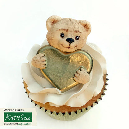 Teddy with Heart Silicone Mould