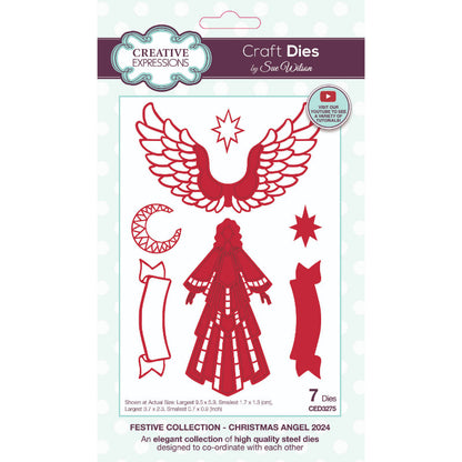 Creative Expressions Sue Wilson Festive Christmas Angel 2024