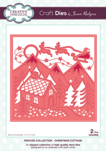 Matrice de découpe Creative Expressions Jamie Rodgers Pierced Christmas Cottage