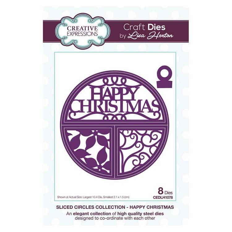 Matrices de découpe Créations expressives Cercles Bon Noël