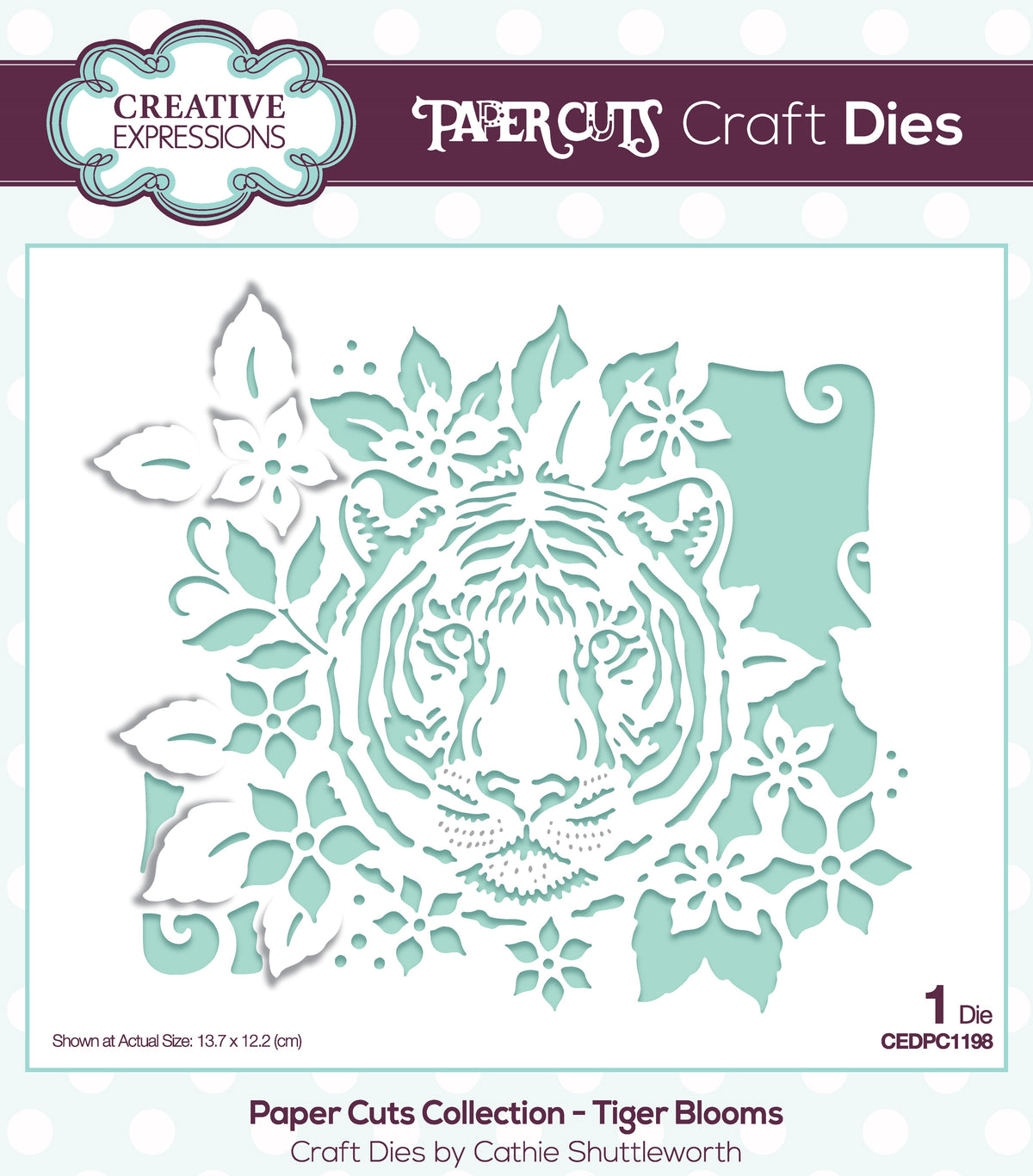 Matrice de découpe Creative Expressions Paper Cuts Tiger Blooms