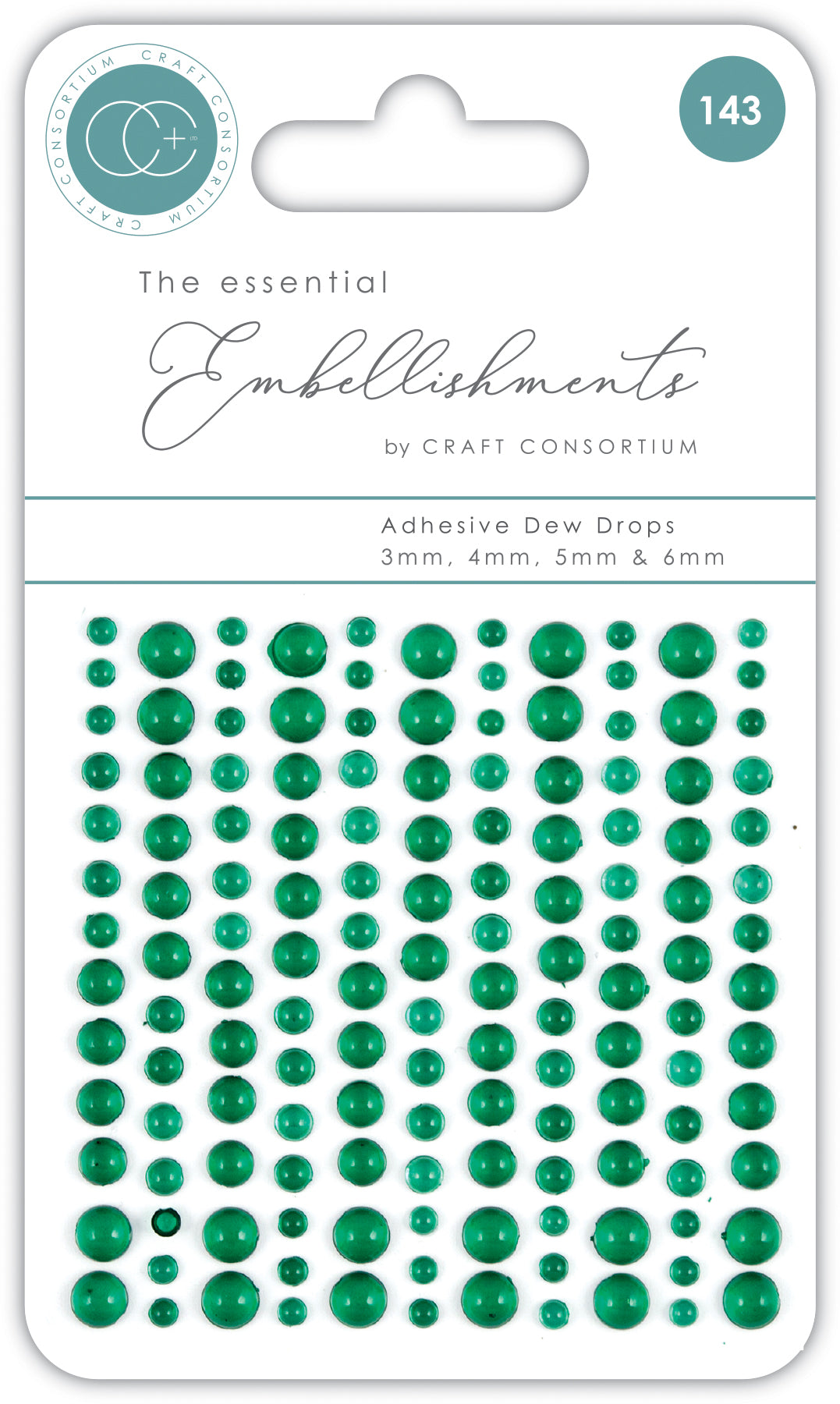 Adhésifs en forme de gouttelettes Craft Consortium - Vert