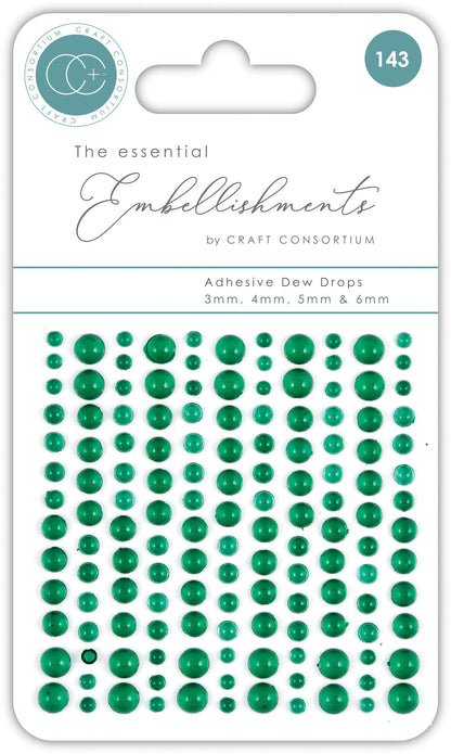 Adhésifs en forme de gouttelettes Craft Consortium - Vert