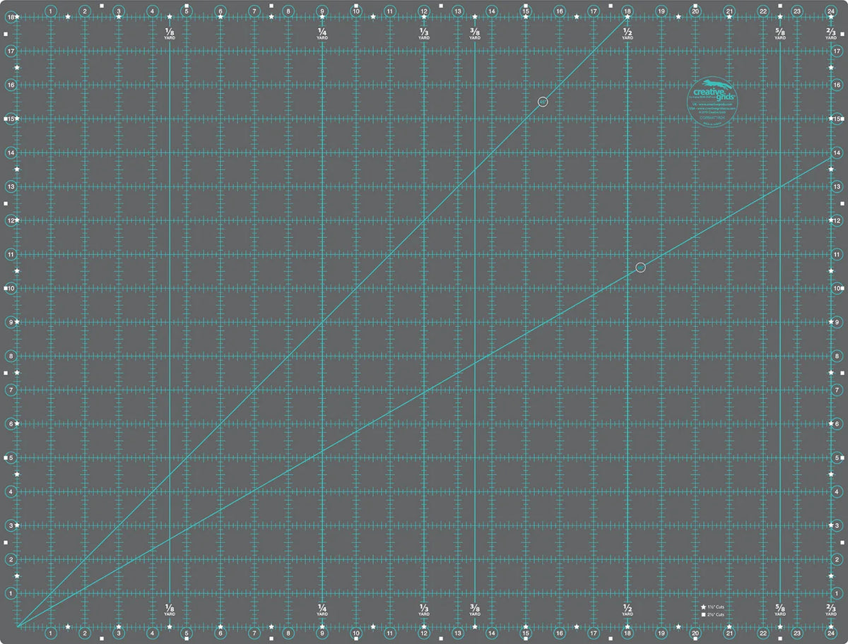Tapis de coupe rotatif double face auto-cicatrisant Creative Grids pour le quilting et l'artisanat