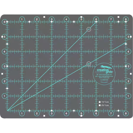 Tapis de coupe rotatif double face auto-cicatrisant Creative Grids pour le quilting et l'artisanat