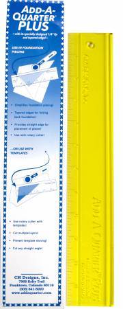 Add a Quarter 1/4" Ruler  Yellow