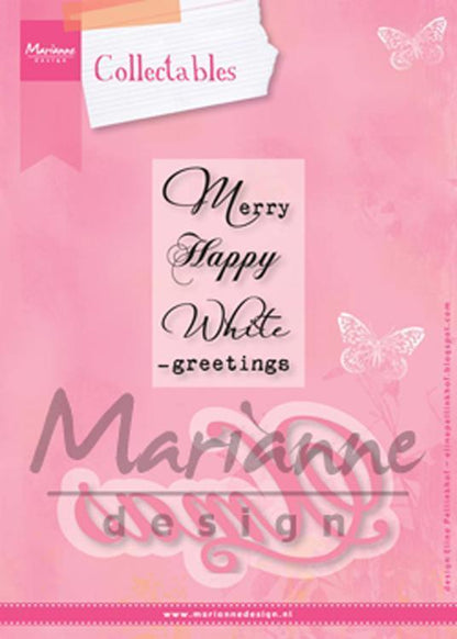 Marianne Design : Set de découpes et tampons de collection - Noël d'Eline