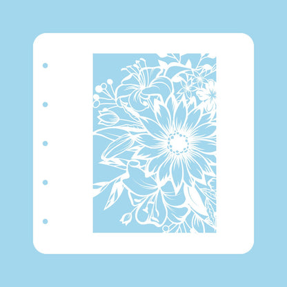 Pochoir A6 pour ensemble de couleurs magnétiques Fleur 1