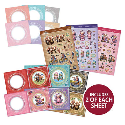 Delightful Golden Oldies Decoupage Card Kit