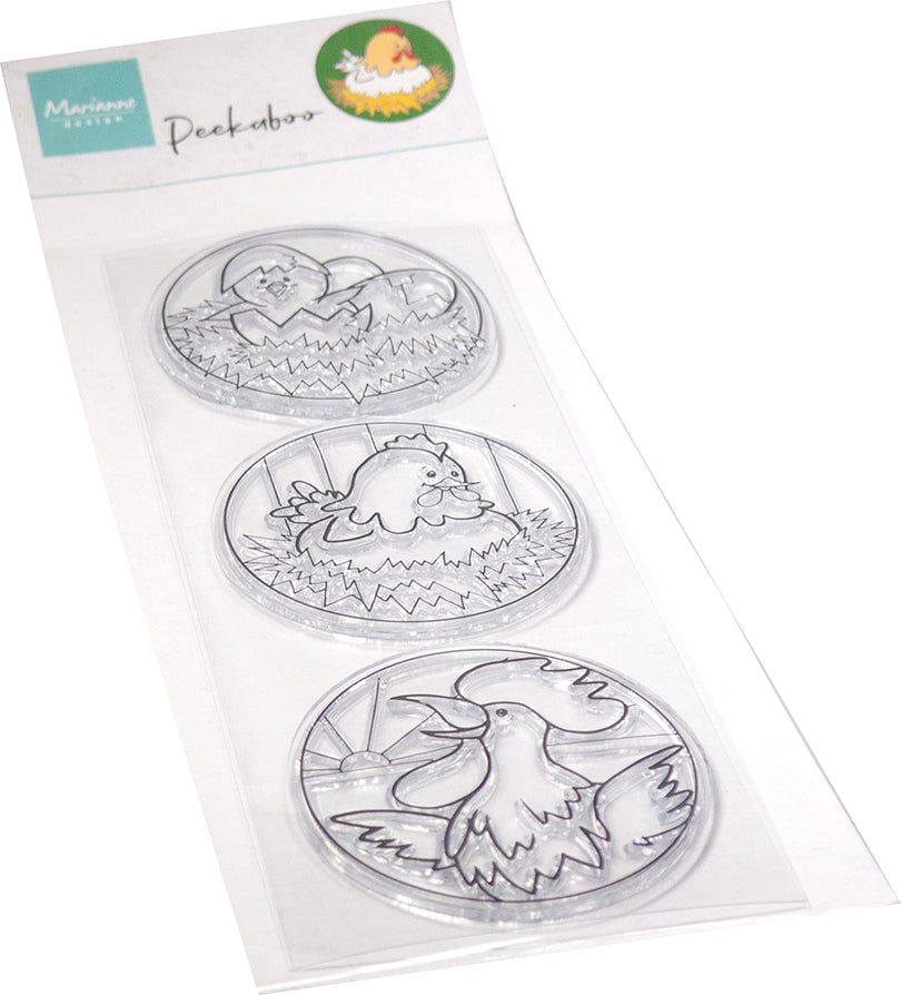 Marianne Design Clear Stamp - La Famille Poulet Coucou de Hetty