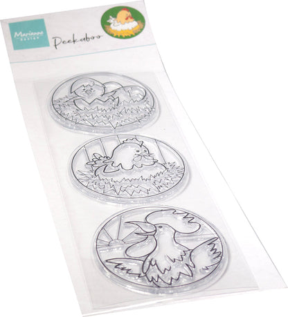 Marianne Design Clear Stamp - La Famille Poulet Coucou de Hetty