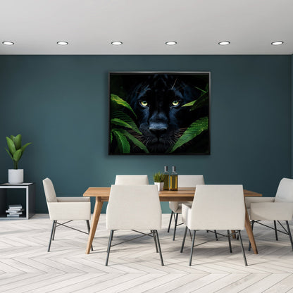 Wall Art-Rare Black Jaguar -Wildlife Canvas