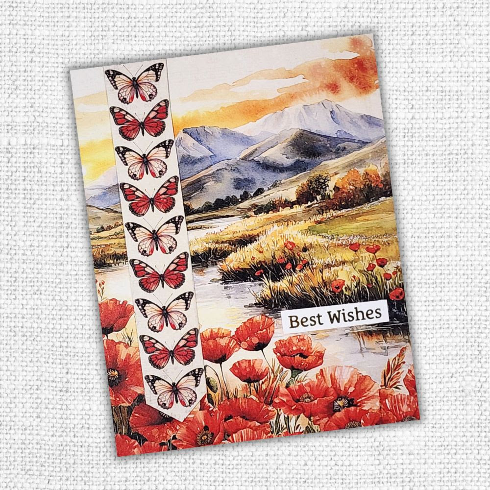 Collection de papiers Pavots de base 30x30 cm 34644