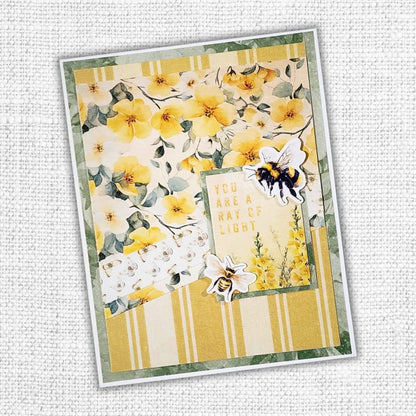 Kit de carterie Papiers Découpés Abeilles & Papillons Janvier 2025 33951
