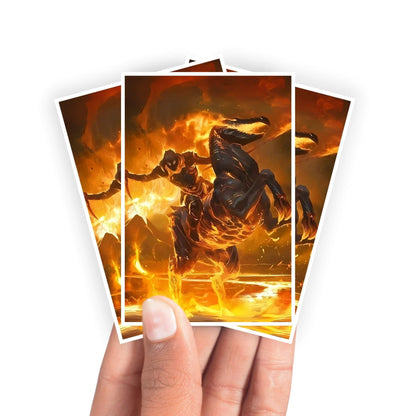Protège-cartes Cavalier de flammes