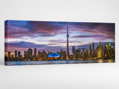 Toronto Sunset | CN Tower & Rogers Centre Canvas Wall Art