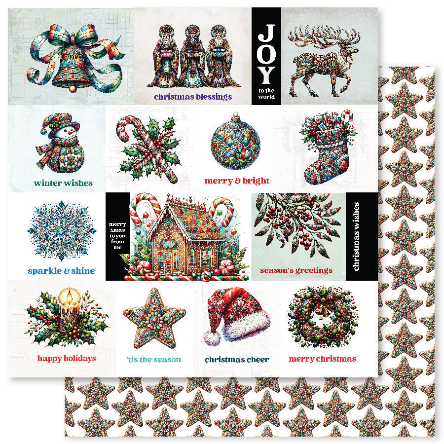 Collection de papiers "L'esprit de Noël" 6x6 32559