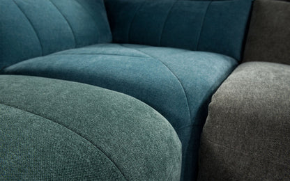 Canapé modulaire Camaro - Bleu/Vert