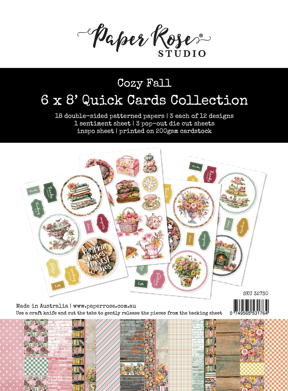 Collection de cartes rapides Cozy Fall 6x8" 32730