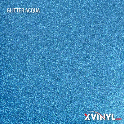 XVinyl Premium Glitter Heat Transfer Vinyl - High Quality Sparkling HTV Sheets