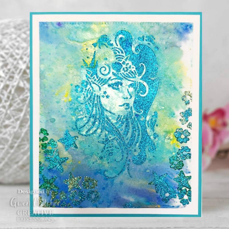 Pochoir Creative Expressions Star Flower 17,78 cm x 17,78 cm