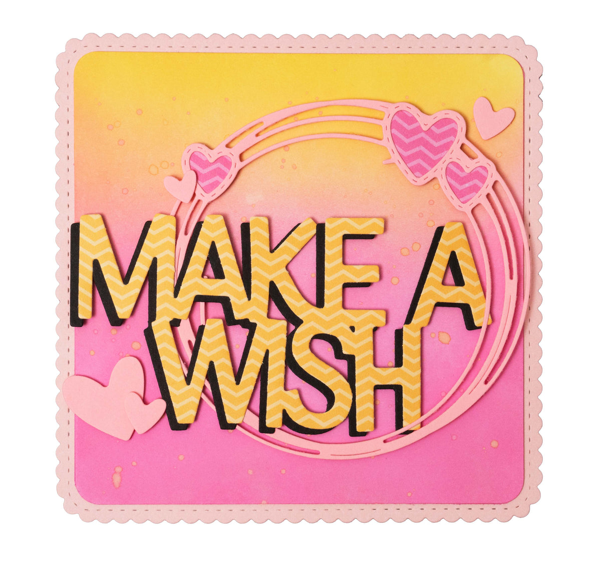 CCL Matrice de découpe Make A Wish Essentials Wordz XL 79x138x1mm 2 pièces n°470