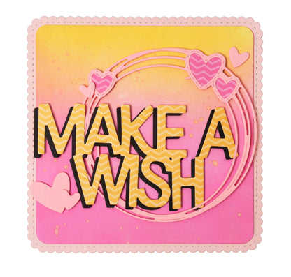 CCL Matrice de découpe Make A Wish Essentials Wordz XL 79x138x1mm 2 pièces n°470