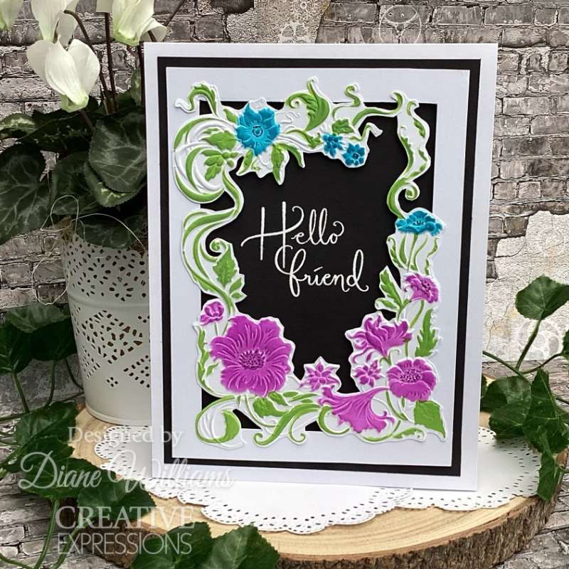 Creative Expressions Tampons Transparents Fantaisie Fleur de Ruban Sentiments 10,16 cm x 15,24 cm