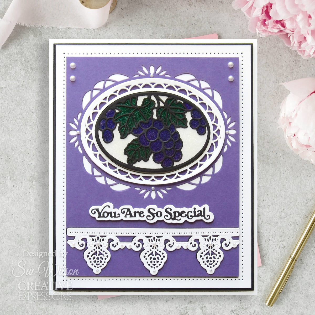 Creative Expressions Sue Wilson Die de bordure dentelle filigrane
