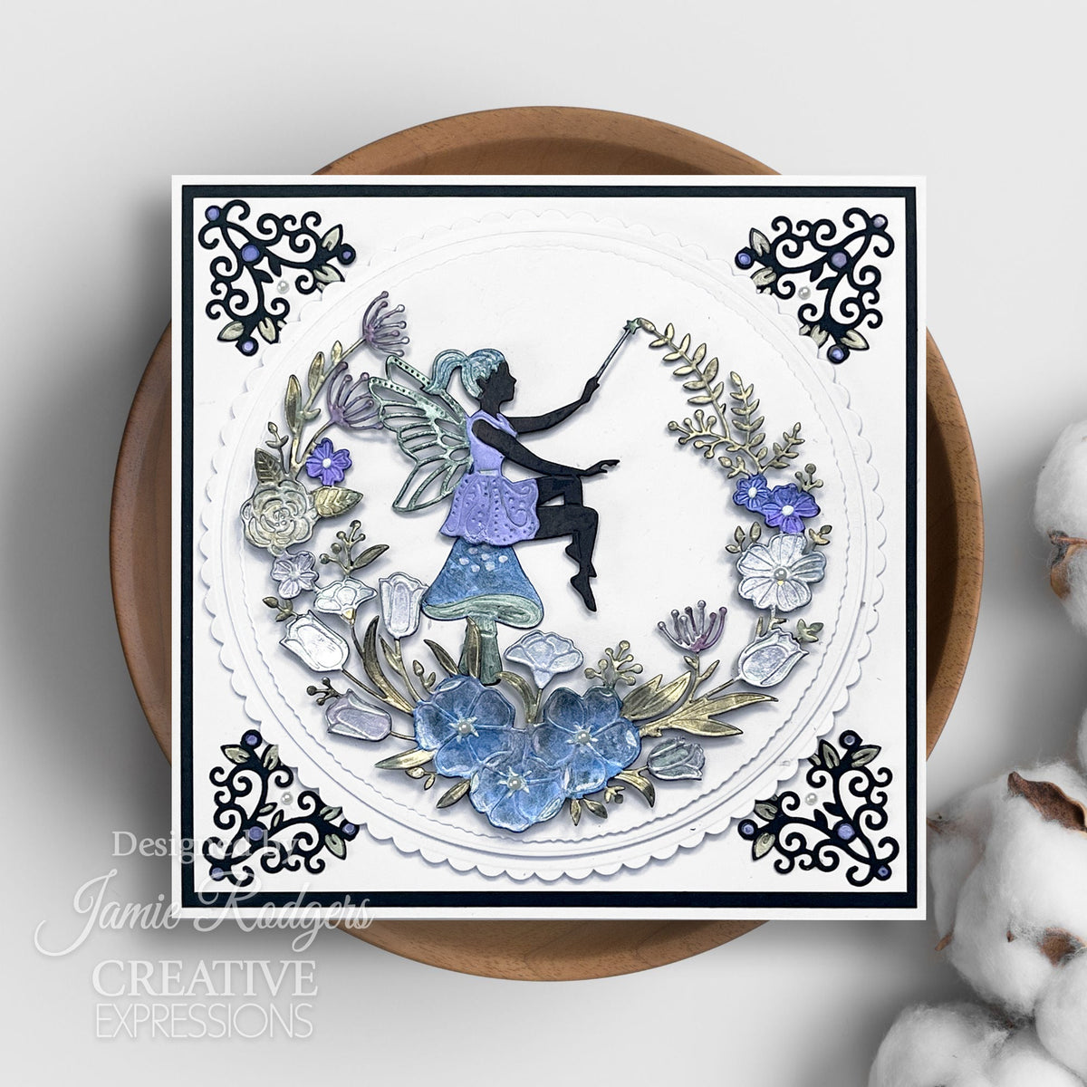 Matrice de découpe Creative Expressions Jamie Rodgers Fairy Village Coin Flore