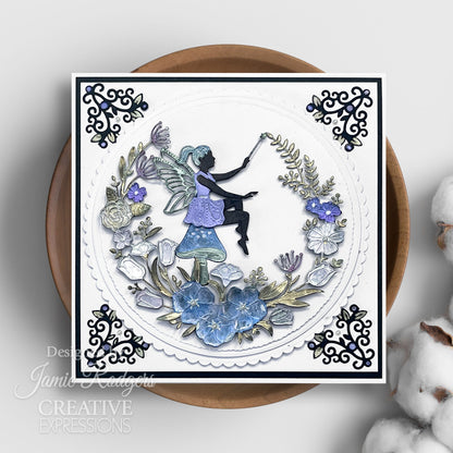 Matrice de découpe Creative Expressions Jamie Rodgers Fairy Village Coin Flore