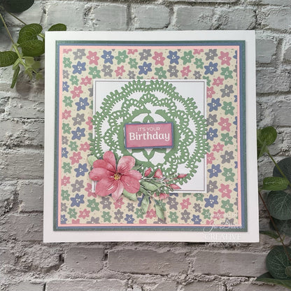 The Paper Boutique Sunny Gardens Cadres et Papiers Inserts pour 15,24 cm x 15,24 cm