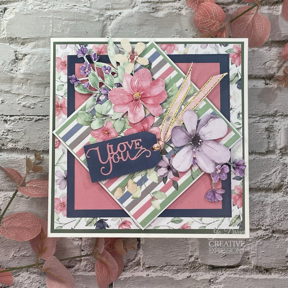 The Paper Boutique Sunny Gardens Bloc de papier 20 x 20 cm
