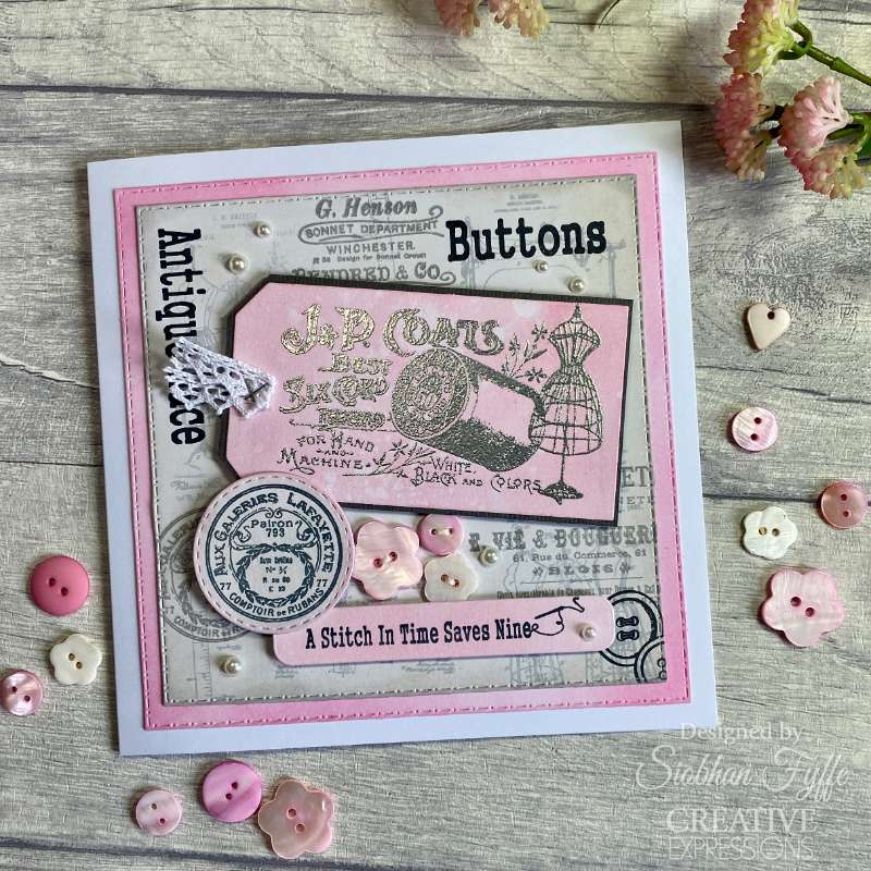 Creative Expressions Taylor Made Journals Tampons transparents pour couture 6 po x 8 po