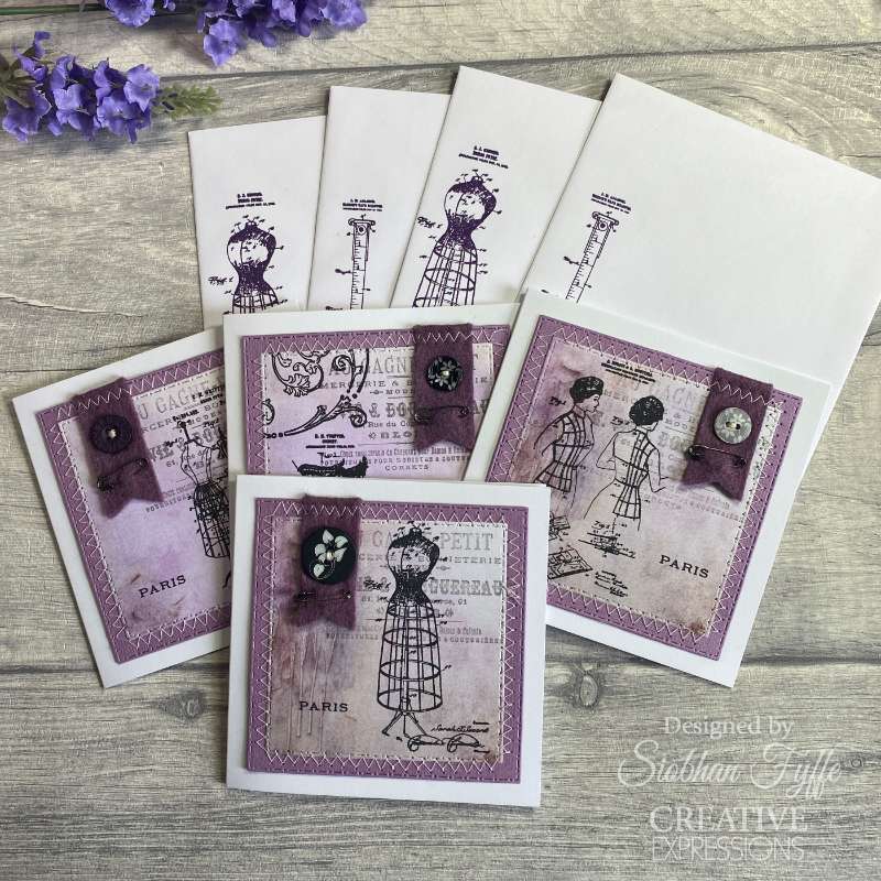 Creative Expressions Taylor Made Journals Tampons transparents pour couture 6 po x 8 po