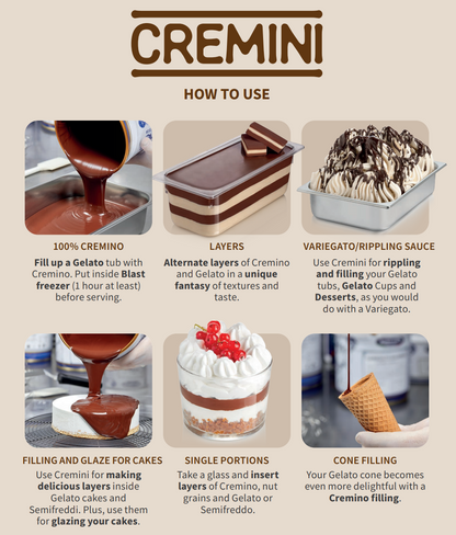 Crunchy Red Velvet Spreadable Filling Cream - Cremino Red Velvet Crunchy - 5 KG Bucket - Rubicone Canada - Ships Free Within Canada on Orders Above CAD $199