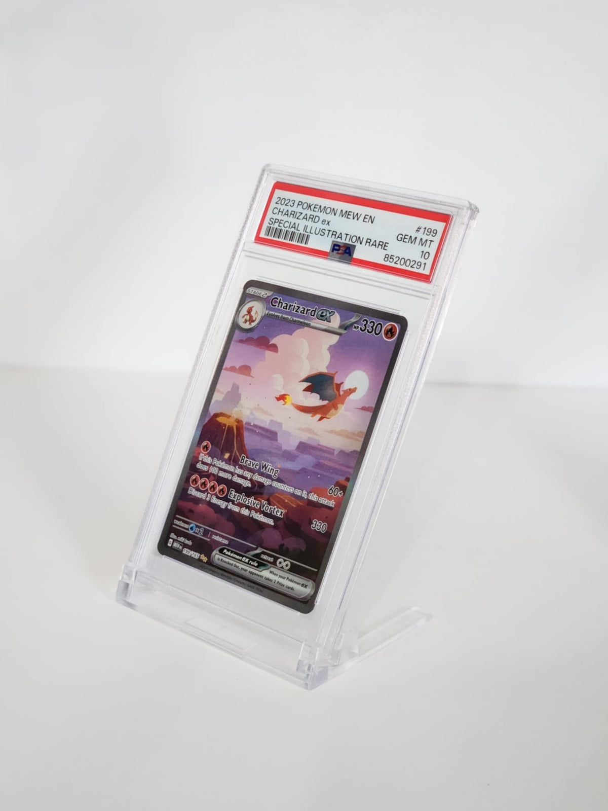 Transparent PSA & CGC Graded Card Slab Display Stand - 5-Pack Clear Holder for Graded Cards 5 PACK