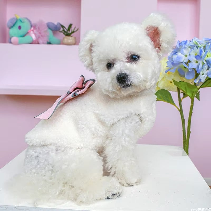 Paris Dog Coat | Fur Trim Everyday Dog Coat