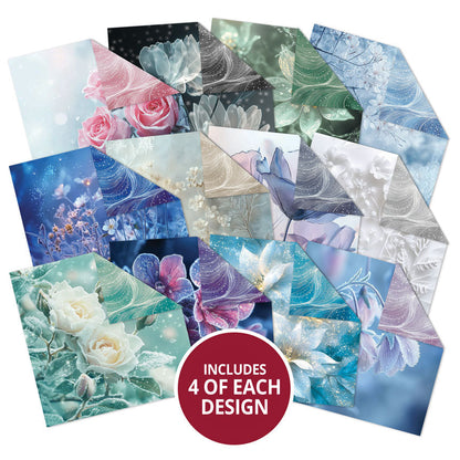 Blocs de papier Duo Design - Fleurs givrées & Brise hivernale